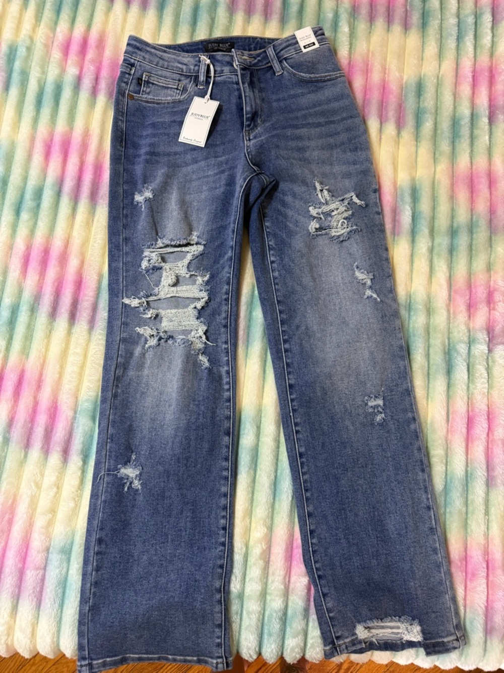 Judy Blue Mid-Rise Blue Denim Jeans